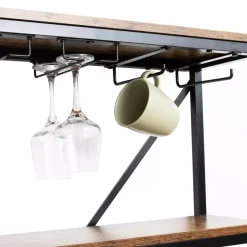 Mobile portabottiglie industriale 10 scompartimenti e portabicchieri (Alt 178 cm) Léon Marrone