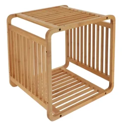 Mobile portaoggetti impilabile (33 x H33 cm) Smart Kube Naturale