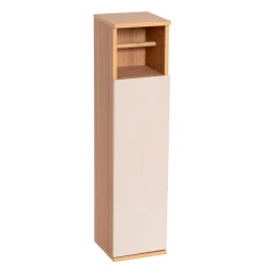 Mobile porta rotolo carta igienica con riserva e mensola in legno Rivoli Naturale