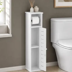 Mobile portarotolo carta igienica con riserva (H75 cm) Santorin Bianco