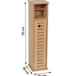 Mobile porta rotolo carta igienica con riserva (H75 cm) Trinidad Naturale