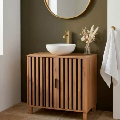 Mobile sottolavabo bagno in legno (70 x 60 cm) Karma Naturale