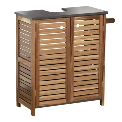 Mobile sotto lavabo con porta asciugamani Elément Acacia