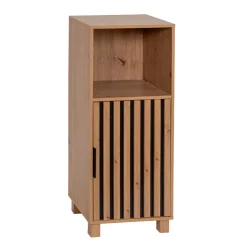 Mobiletto basso bagno in legno (86 x 35 cm) Karma Naturale