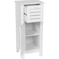 Mobiletto da bagno (37 x H83 cm) Santorin Bianco