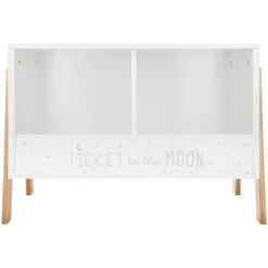 Mobiletto doppio per bambini (H40 cm) Scrittura Bianco