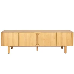 Mobile TV 4 ante in rovere massiccio (180 x 55 cm) Oakland Naturale
