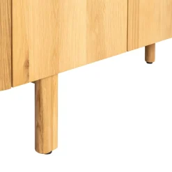 Mobile TV 4 ante in rovere massiccio (180 x 55 cm) Oakland Naturale