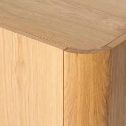 Mobile TV 3 ante in rovere massiccio (154 x 55 cm) Oakland Naturale