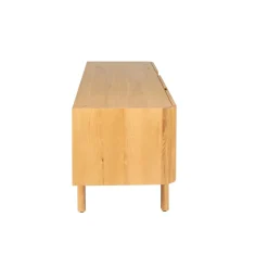 Mobile TV 3 ante in rovere massiccio (154 x 55 cm) Oakland Naturale