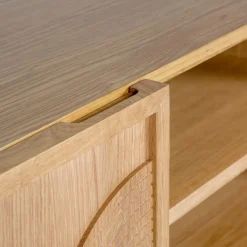 Mobile TV 4 ante in rovere (180 x 55 cm) Olys Naturale