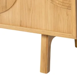 Mobile TV 2 scomparti 2 ante in rovere (140 x 55 cm) Olys Naturale