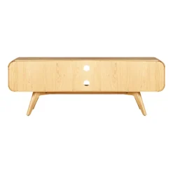 Mobile TV 2 scomparti 2 ante in rovere massiccio (165 x 58 cm) Bilbao Naturale