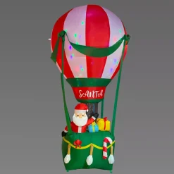 Mongolfiera e Babbo Natale gonfiabile (H210 cm) Santa Claus