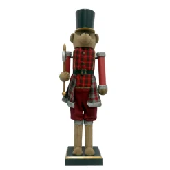 Musicista Schiaccianoci (H154 cm) musicale e animato Teddy rosso