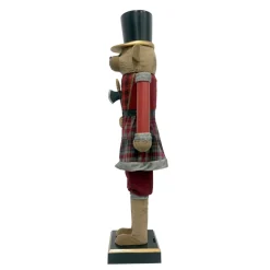 Musicista Schiaccianoci (H154 cm) musicale e animato Teddy rosso