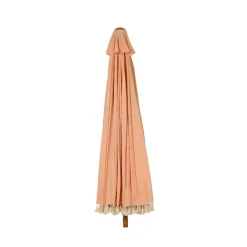 Ombrellone da giardino rotondo con frange (D2.5 m) Mexico Rosa pesca