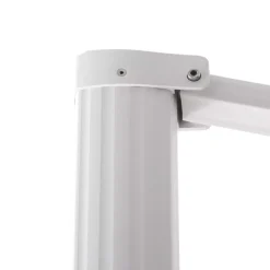 Ombrellone decentrato quadrato in alluminio con base (3 x 3 m) Elyra Bianco e Grigio