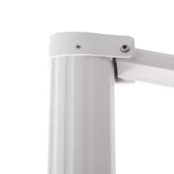 Ombrellone decentrato quadrato in alluminio con base (3 x 3 m) Elyra Bianco e Verde oliva