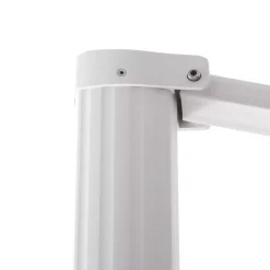 Ombrellone decentrato quadrato in alluminio con base (3 x 3 m) Elyra Bianco e Antracite