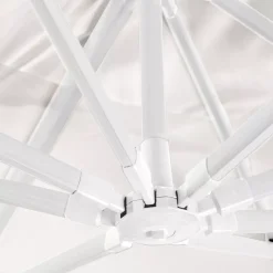 Ombrellone rettangolare alluminio (4 x 3m) Yucatan Bianco