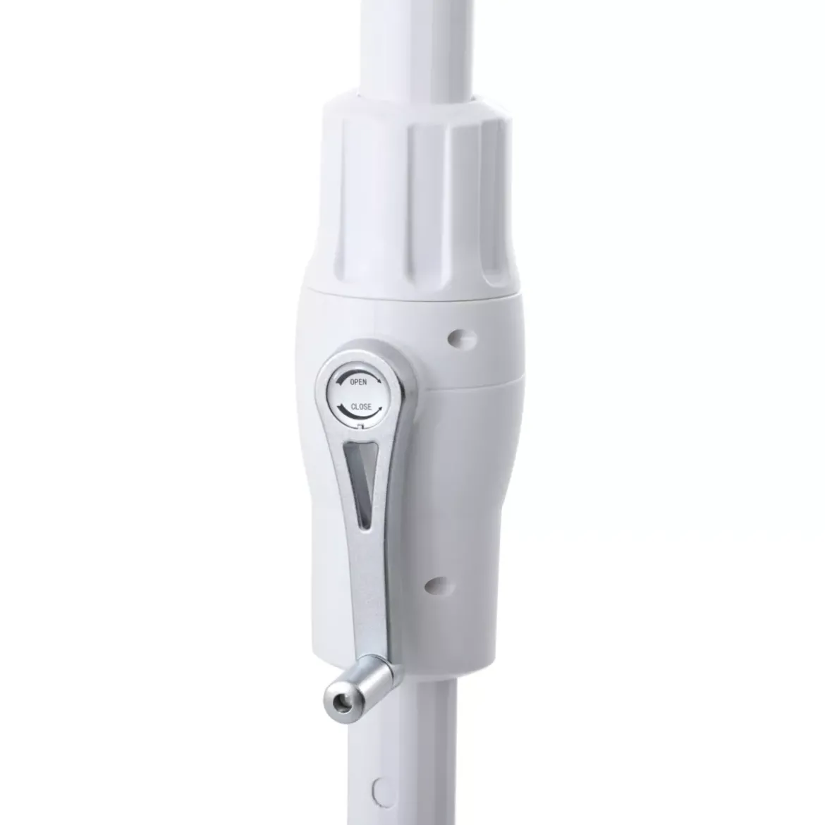 Ombrellone rotondo in alluminio (D3,3 m) Elyra Bianco