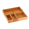 Organizzatore per cassetto bagno 4 scatole in bambù Instant Naturel
