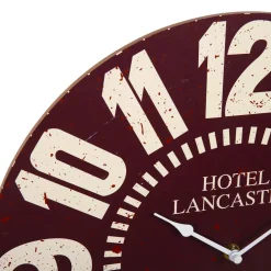 Orologio da parete legno (38 cm) Vintage Hôtel Rosso