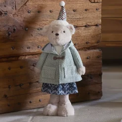 Orsetta delle nevi (H53 cm) Gabrielle Beige e verde chiaro