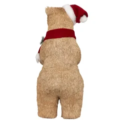 Orso decorativo in legno (H73 cm) Gulliver curioso Marrone chiaro