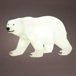 Orso polare luminoso 8 LED (H35 cm) Viken Bianco freddo