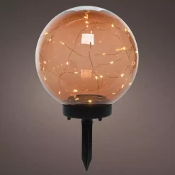 Paletto da giardino solare Crystal 30 LED Arancione