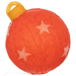 Palla di Natale luminosa 60 LED (H38 cm) Stella Bianco freddo