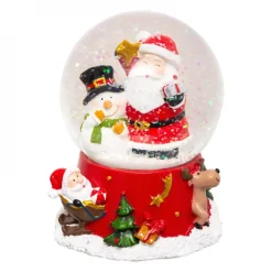 Palla di neve Babbo Natale & friends