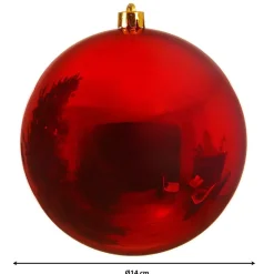 Pallina di Natale (D140 mm) Alpine Rosso