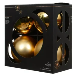 Pallina di Natale in vetro (D100 mm) Boreale Oro