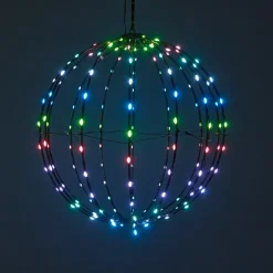 Palloncino Luminoso Digitale 168 LED (D40 cm) Pieghevole Multicolore