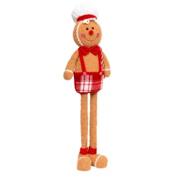 Pan di zenzero con gambe telescopiche (H89 cm) Piccolo cuoco Marrone chiaro