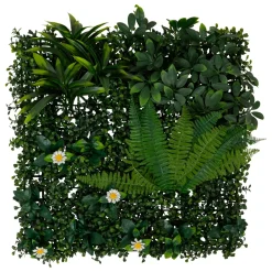 Pannello vegetale quadrato (50 x 50 cm) Jungle Verde
