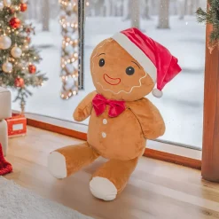 Peluche di Natale (H50 cm) Omino di Pan di Zenzero