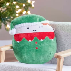 Peluche (H32 cm) Folletto di Natale Allegro Verde