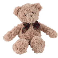 Peluche morbida (H30 cm) Gaston e Fiocco a quadri