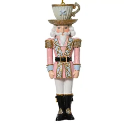 Pendente di Natale (H12 cm) Schiaccianoci Tea time Rosa