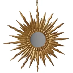 Pendente natalizio in metallo (D18 cm) Girasole Oro