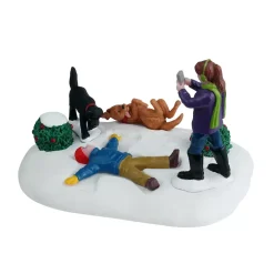 Personaggi Lemax Angelo di neve tra amici