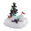 Personaggi Lemax a pile Ali d'angelo nella neve