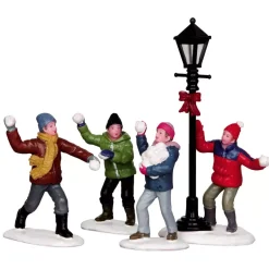 Personaggi Lemax battaglia a palle di neve