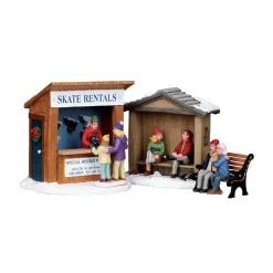 Personaggi lemax Stand per il noleggio dei pattini