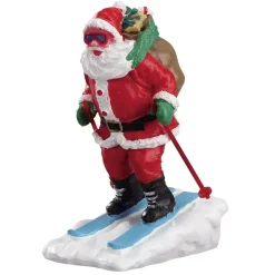 Personaggio Lemax Babbo Natale sugli sci