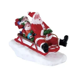 Personaggio Lemax Babbo Natale sulla slitta